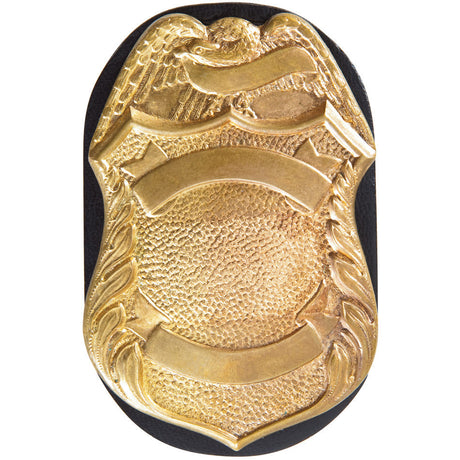 7350-04 - Badge Holder Oval, Clip-On