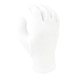 WG1000S - White Cotton Parade Gloves w/Snap Back