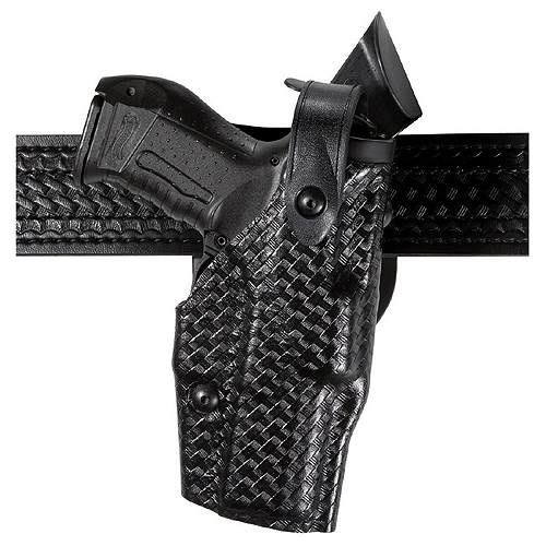 Model 6360 Als/sls Mid-ride, Level Iii Retention Duty Holster For Glock 19 Gens 1-4 W/ Light