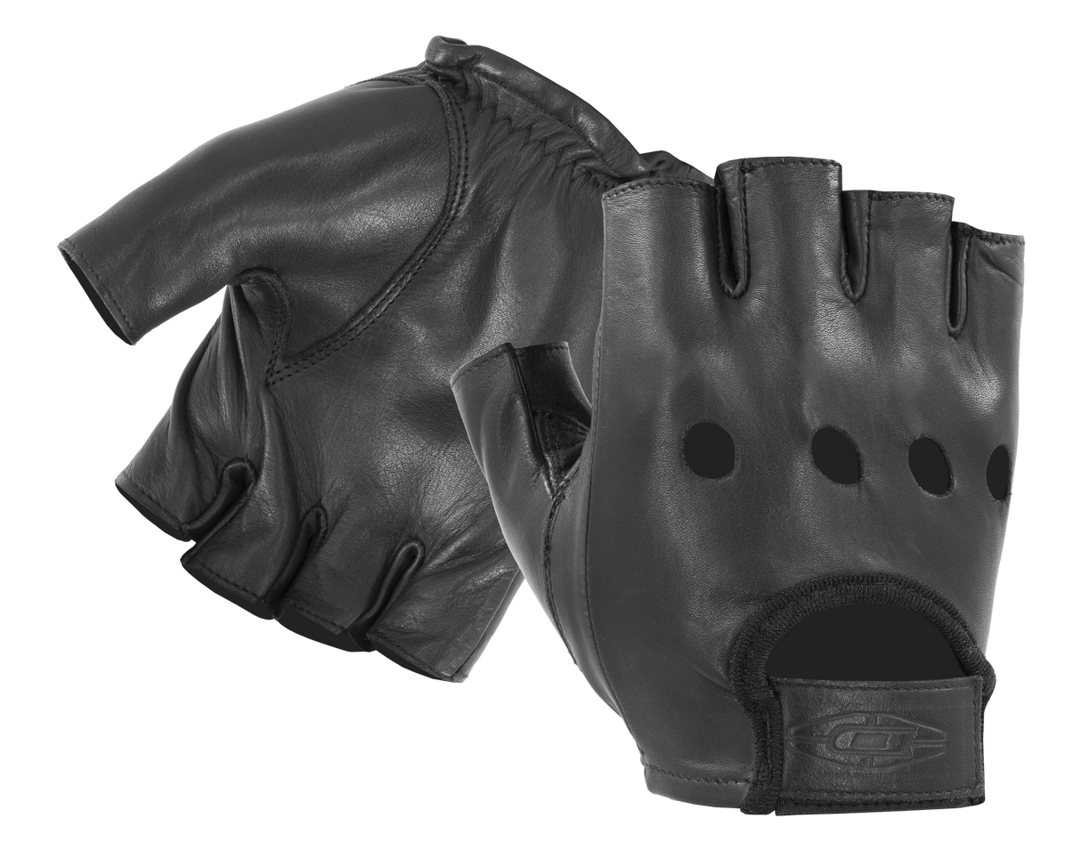 Half-Finger Leather Driving Gloves